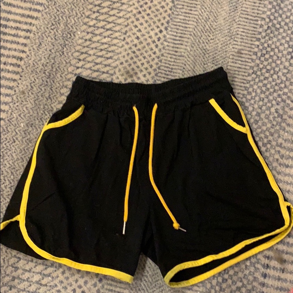 Black and Yellow Dolphin Shorts